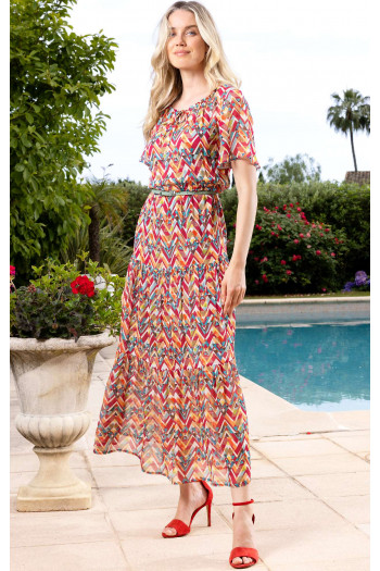 Maxi Dress with Frills [1]