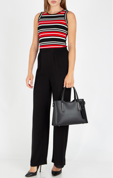 Genuine leather bag in Black