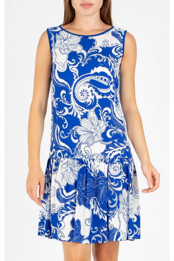 Summer dress Blue Ocean in lightweight viscose [1]