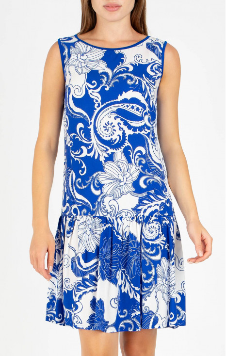 Summer dress Blue Ocean in lightweight viscose