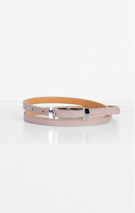 Leather Belt in Rose Smoke colour [1]