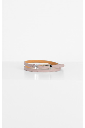 Leather Belt in Rose Smoke colour