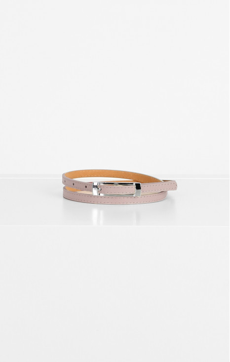 Leather Belt in Rose Smoke colour