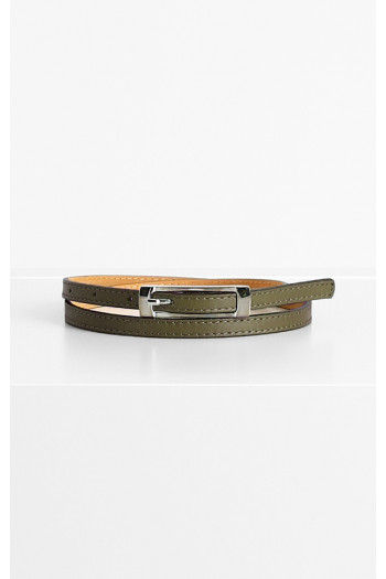 Leather Belt in Green Olive colour [1]