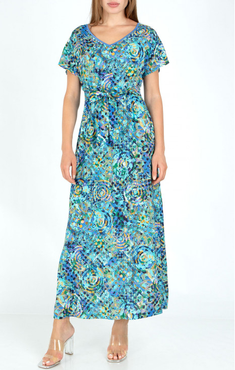 Elegant midi dress made of viscosе