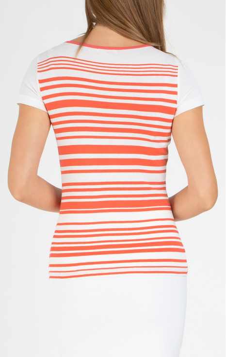 Elegant short sleeved blouse