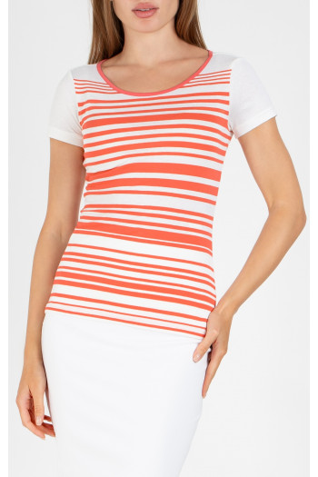 Elegant short sleeved blouse