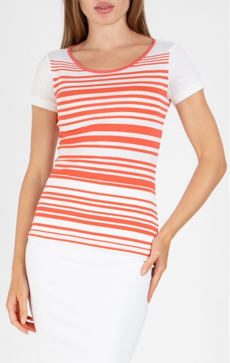 Elegant short sleeved blouse