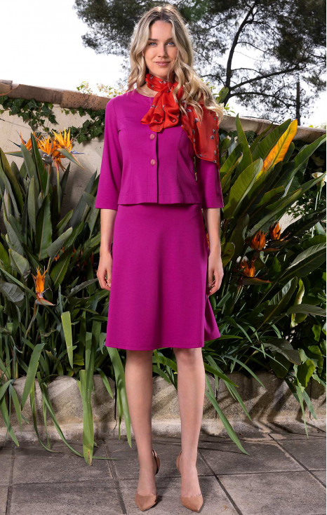 A line Jersey Skirt in Purple Orchid