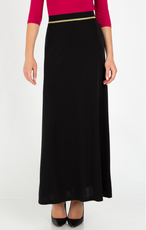 Black maxi skirt