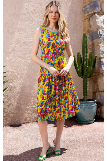Summer Dress with Frills in Floral print [1]
