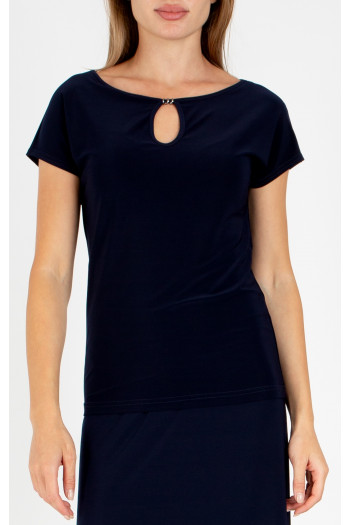 Elegant blouse in Dark Navy Blue
