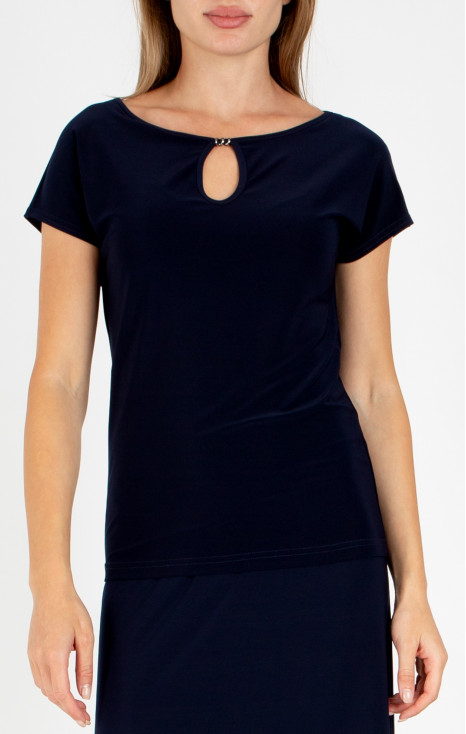 Elegant blouse in Dark Navy Blue
