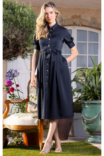 Elegant Midi Dress in color Black Onyx [1]