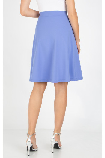 A line Jersey Skirt in Cornflower Blue [1]