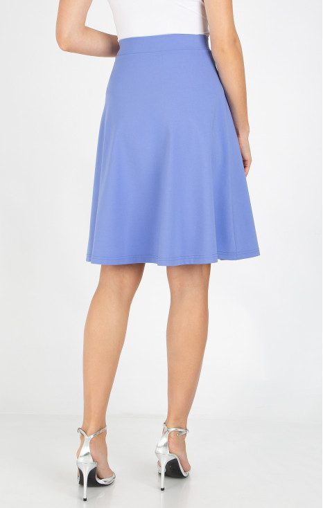 A line Jersey Skirt in Cornflower Blue [1]