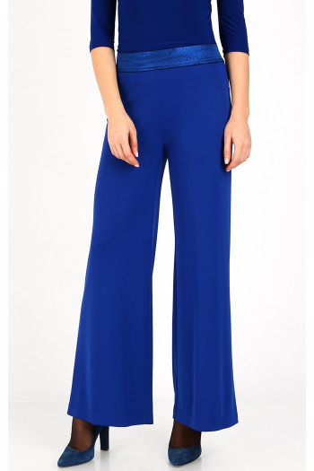 Wide Leg Trousers in Мagnetic Blue colour