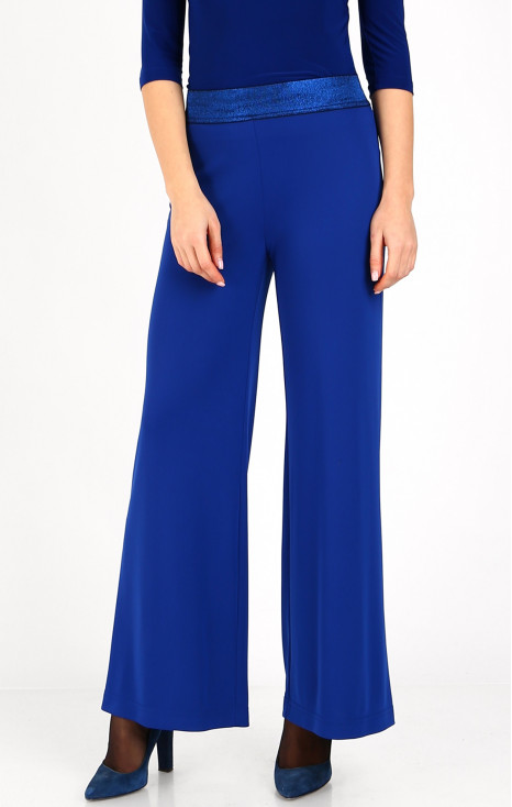 Wide Leg Trousers in Мagnetic Blue colour