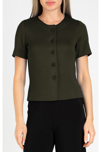 Short jacket in Dark Olive