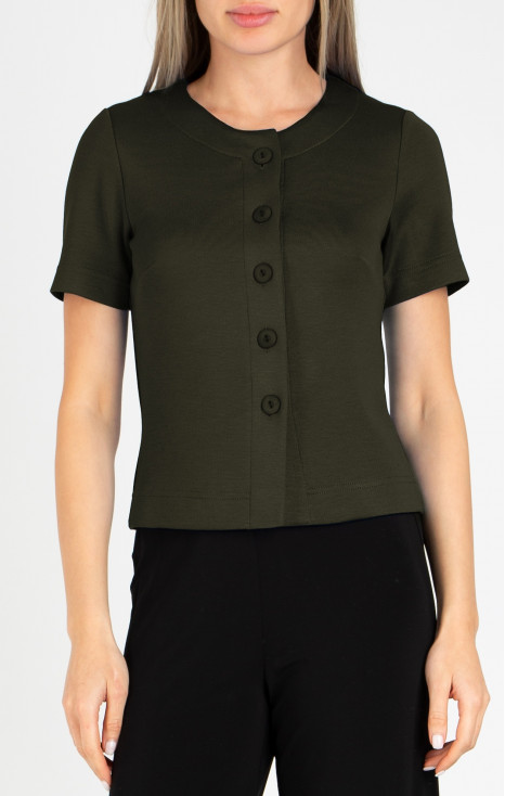 Short jacket in Dark Olive