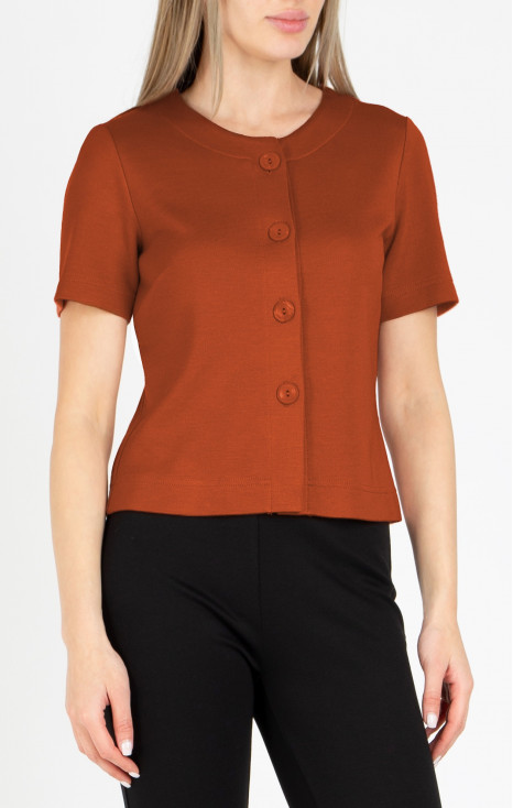 Short jacket in Gold Flame