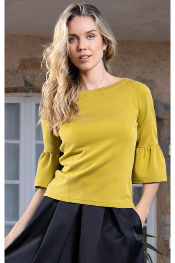 Stylish blouse in Golden Olive
