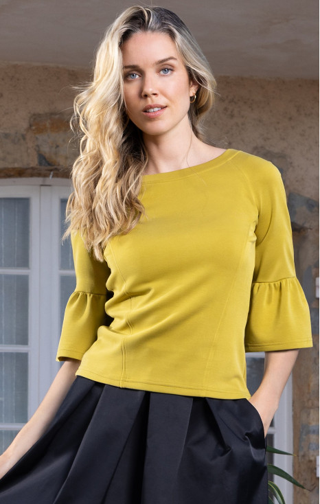 Stylish blouse in Golden Olive