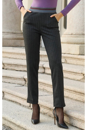 Straight-fit trousers from tricot