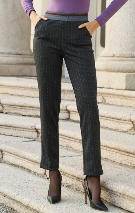 Straight-fit trousers from tricot