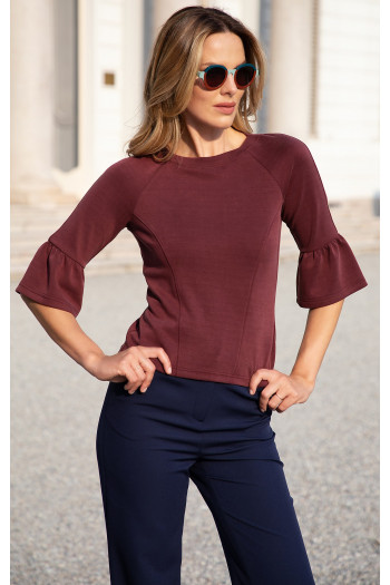 Stylish blouse in Spiced Apple