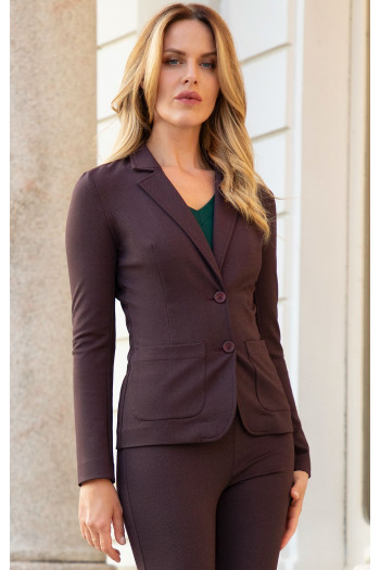 Tailored Blazer in Vineyard Wine [1]