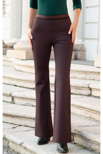 Wide Leg Trousers in Vineyard Wine