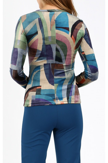 Velvet Top with Print [1]