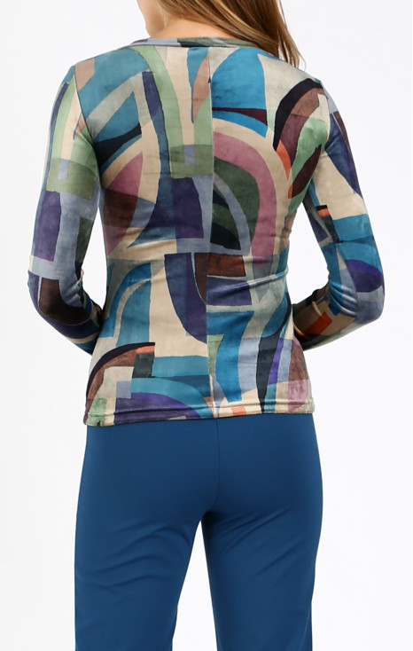 Velvet Top with Print [1]