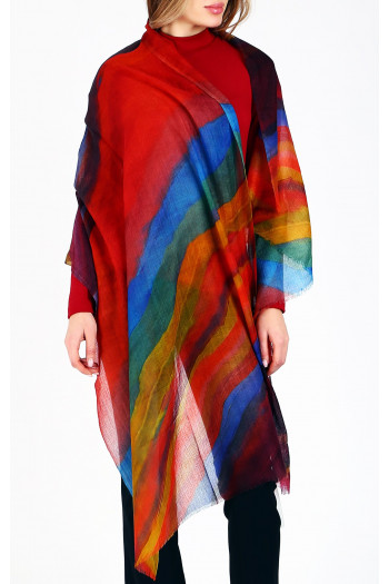 Wool scarf Kaleidoscope Wave [1]