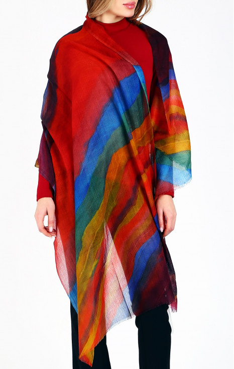 Wool scarf Kaleidoscope Wave [1]