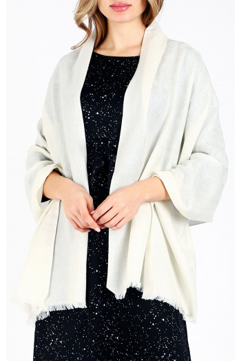 Luxury scarf Ivory Mist Jacquard