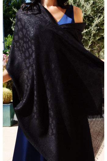 Luxury scarf Black Moon Jacquard [1]