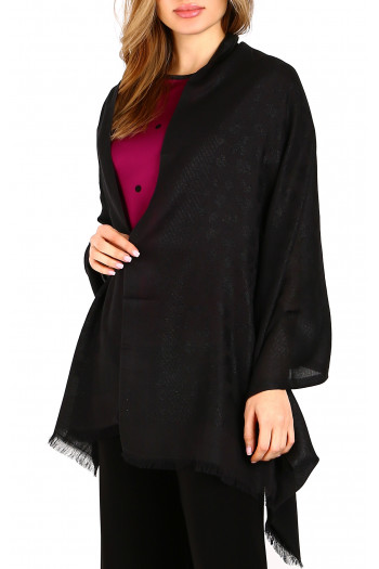 Luxury scarf Black Moon Jacquard