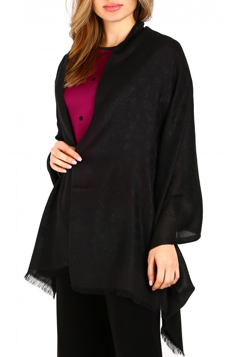 Luxury scarf Black Moon Jacquard