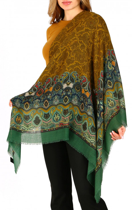 Wool and modal scarf  Golden Meadow [1]