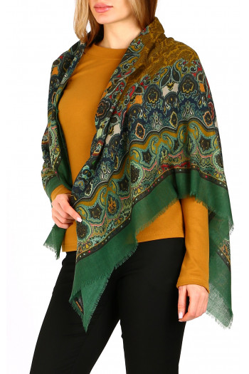 Wool and modal scarf  Golden Meadow