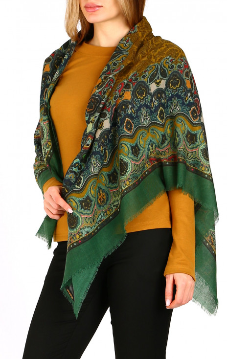 Wool and modal scarf  Golden Meadow