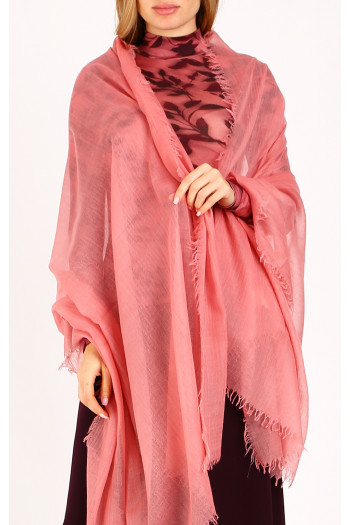 Premium New Wool Scarf – Rose Whisper