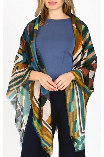 Мodal and Silk scarf Patchwork Mystic Dreams [1]