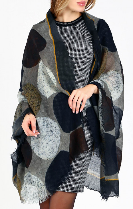 A warm wool scarf Forest Stones in Silence [1]