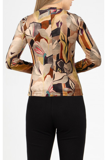Velvet Top with Autumn Print [1]