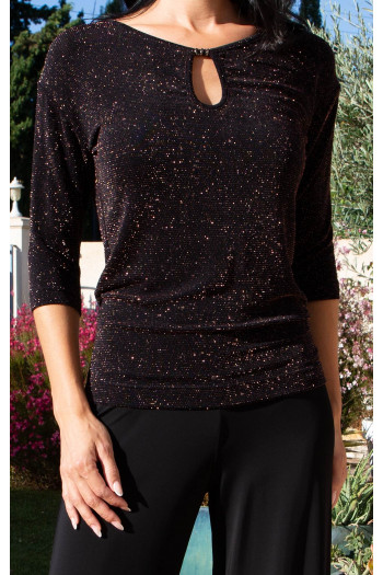 Black Bronze Shimmer Blouse [1]