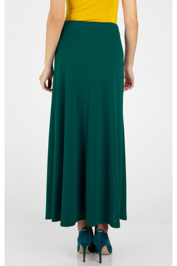 Maxi skirt in heavy drape jersey in Jasper Green [1]