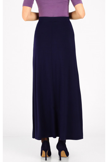Maxi skirt in heavy drape jersey in Night Sky [1]